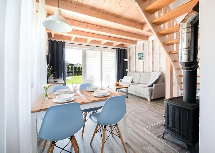 Niebianskie Zacisze-domki Z Sauna I Basenem Semesterbostad *