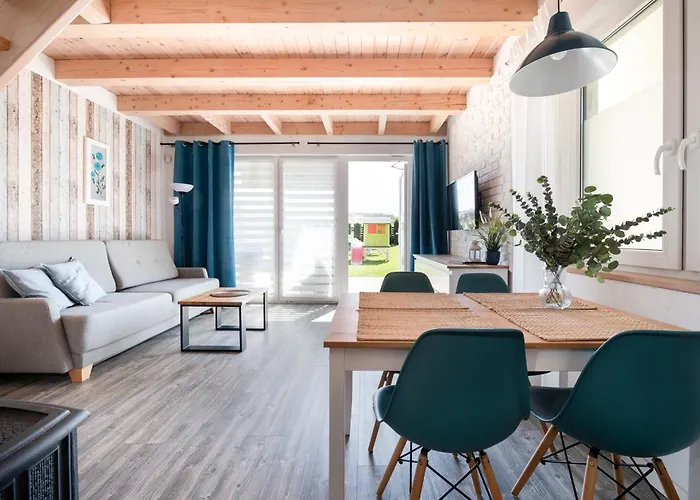 Niebianskie Zacisze-domki Z Sauna I Basenem Semesterbostad *